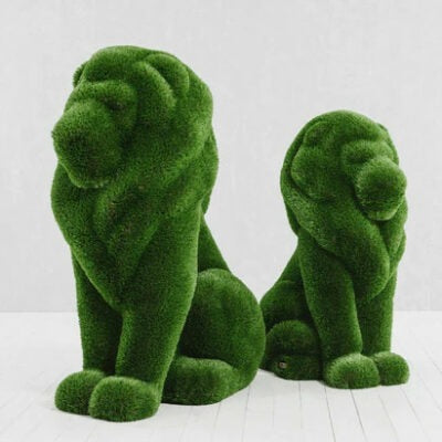 Sitting Lion Topiary